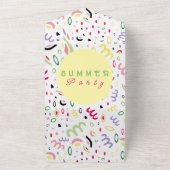 夏の雰囲気。 オールインワン招待状 (外側)