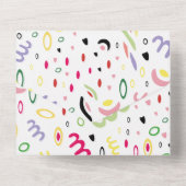 夏の雰囲気。 オールインワン招待状 (裏面)