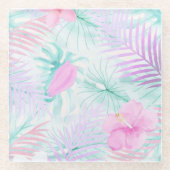 夏の雰囲気 ガラスコースター (正面)