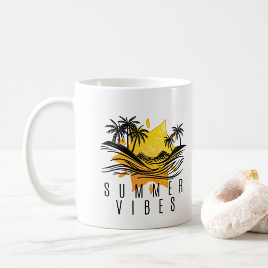 夏の雰囲気 コーヒーマグカップ (ドーナツ)