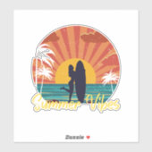 夏の雰囲気 シール (シート)