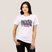 夏の雰囲気 トライブレンドTシャツ (正面全面)