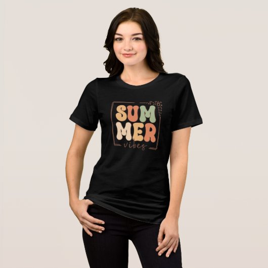 夏の雰囲気 トライブレンドTシャツ (正面全面)