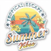 夏の雰囲気 – トロピカルエスケープ シール (正面)