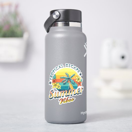 夏の雰囲気 – トロピカルエスケープ シール (HydroFlask)