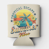 夏の雰囲気 – トロピカルエスケープ 缶クーラー (裏面)