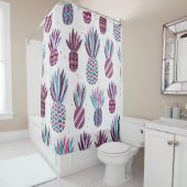 夏の雰囲気：パイナップルパターン、ドカラフルット シャワーカーテン (インサイチュ)