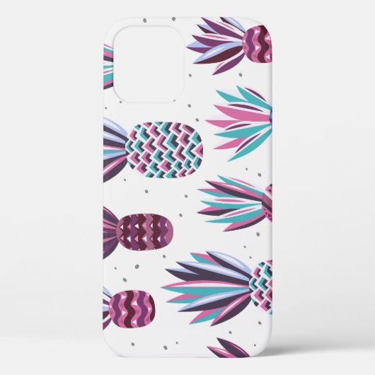 夏の雰囲気：パイナップルパターン、ドカラフルット Case-Mate iPhoneケース (裏面)