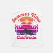 夏の雰囲気 フリースブランケット (正面)