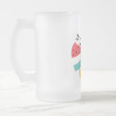 夏の雰囲気 フロストグラスビールジョッキ (左)