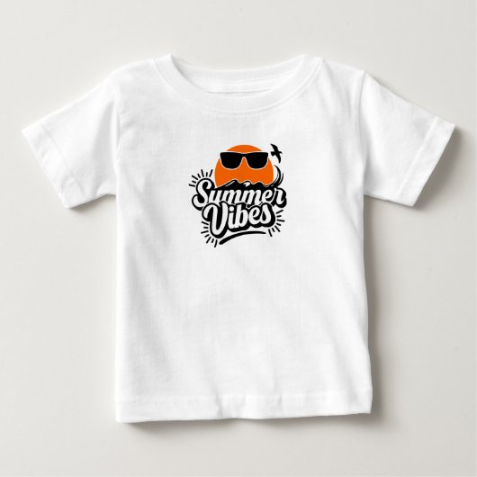 夏の雰囲気 ベビーTシャツ (正面)