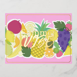 夏の雰囲気。ホイルの休日はがき 箔シーズンポストカード