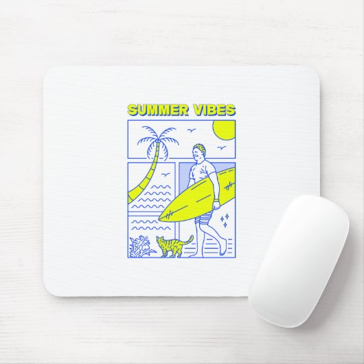 夏の雰囲気 マウスパッド (マウス)