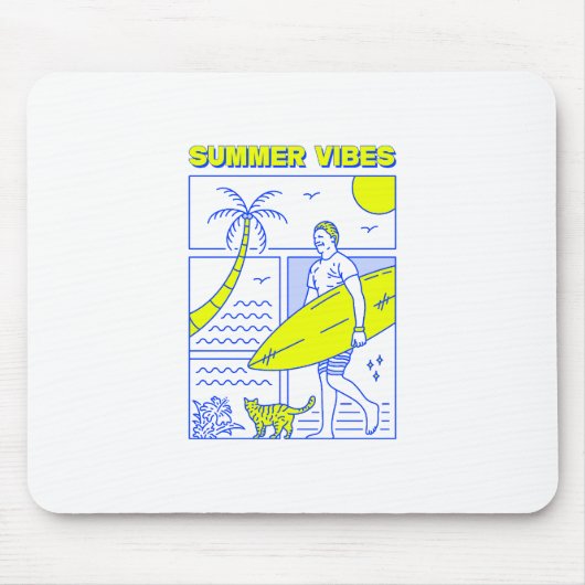 夏の雰囲気 マウスパッド (正面)