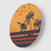 夏の雰囲気 ラージ壁時計 (傾斜)