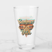 夏の雰囲気 | ヴィンテージサングラス | ビーチ夕日 タンブラーグラス (裏面)