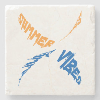 夏の雰囲気：太陽、おもしろい、そして良い時期 ストーンコースター