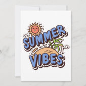 夏の雰囲気 招待状 (正面)