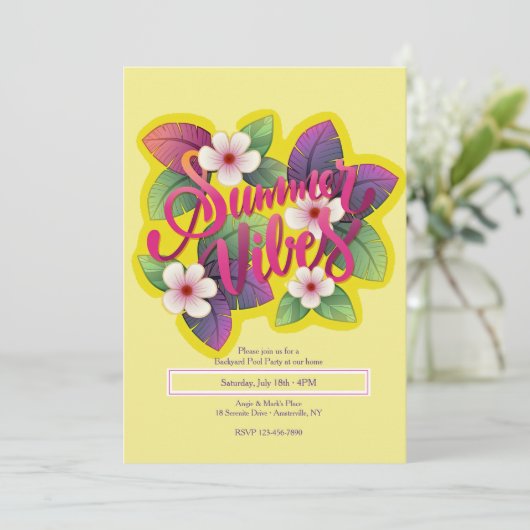 夏の雰囲気 招待状 (スタンド正面)