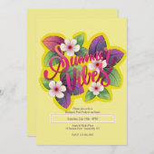 夏の雰囲気 招待状 (正面/裏面)