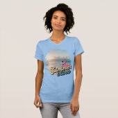 夏の雰囲気、海 Tシャツ (正面フル)