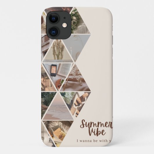 夏の雰囲気、私はあなたと一緒にしたい、ベージュカラー Case-Mate iPhoneケース (裏面)