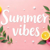 夏の雰囲気 箔シーズンポストカード