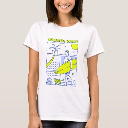 夏の雰囲気 Tシャツ (正面)