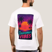 夏の雰囲気 Tシャツ (裏面)