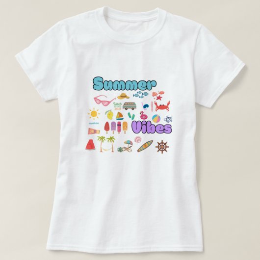 夏の雰囲気 Tシャツ (デザイン正面)