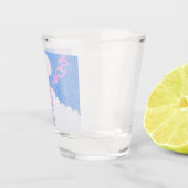 夏の雲、少女と子猫 ショットグラス (右)