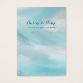 夏の青空の背景イヤリングカード (正面)