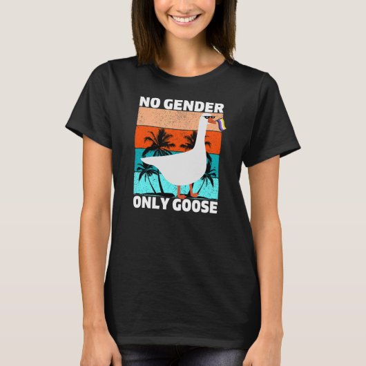 夏の非バイナリプライドNBなし性別のみGoose LG Tシャツ (正面)