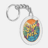 夏の類型熱帯の波 キーホルダー (正面左)