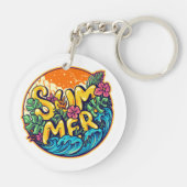 夏の類型熱帯の波 キーホルダー (裏面)