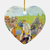 夏の風の外のカールラーションは吹いています セラミックオーナメント (裏面)