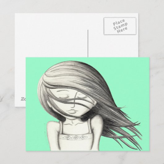 夏の風コピー ポストカード (正面/裏面)