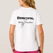 夏の風景が広がるパラダイスバード Tシャツ (裏面)