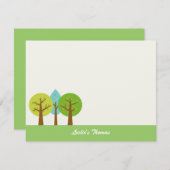 夏の風景サンキューカード サンキューカード (正面/裏面)