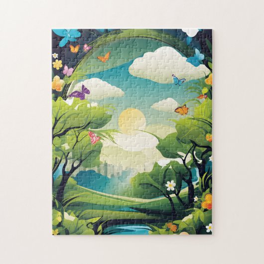 夏の風景パズル ジグソーパズル (縦)