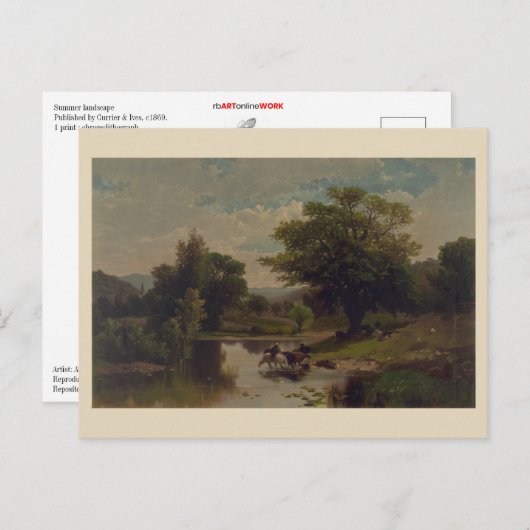 夏の風景 ポストカード (正面/裏面)