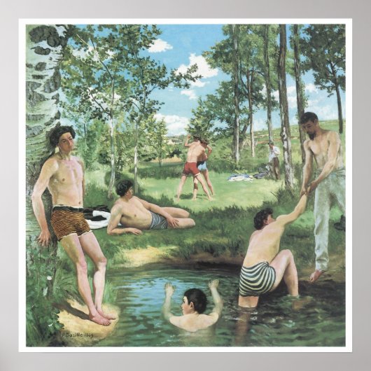 夏の風景、1869年 ポスター (正面)
