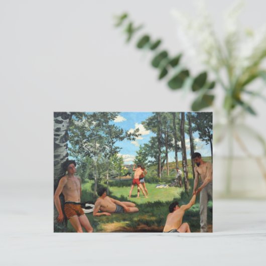 夏の風景、1869年 ポストカード (スタンド正面)