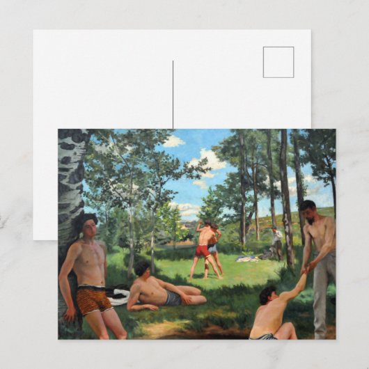 夏の風景、1869年 ポストカード (正面/裏面)