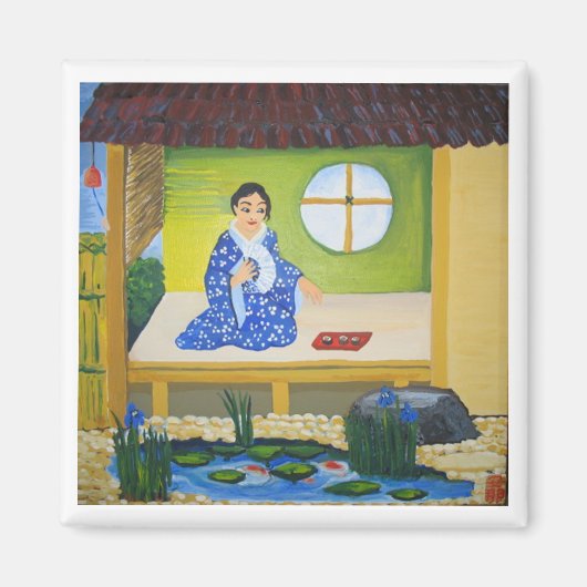 夏の風鈴 マグネット (正面)