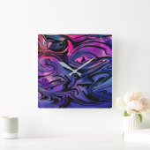 夏の風 スクエア壁時計 (ホーム)