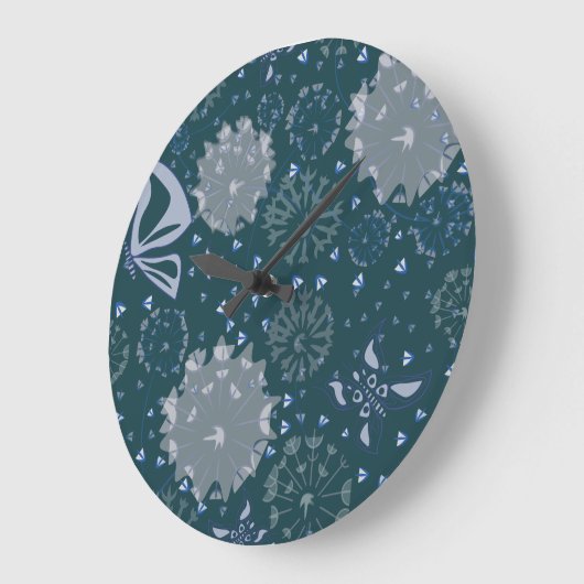 夏の風 ラージ壁時計 (傾斜)