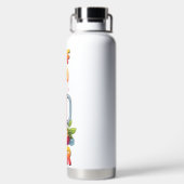 夏の飲み物の明るい色の味 ウォーターボトル (背面)