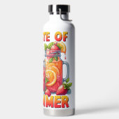 夏の飲み物の明るい色の味 ウォーターボトル (左面)