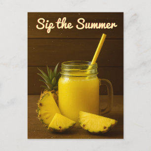 夏の飲み物 – Pineapple Juiceはがき ポストカード